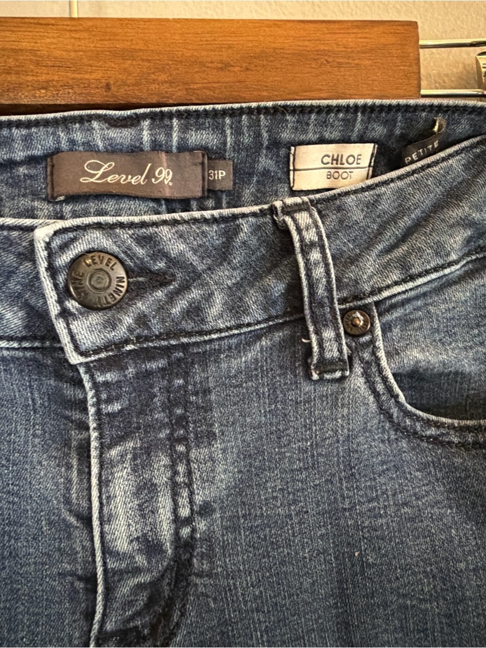 Level 99 Chloe Boot Petite Jeans Women’s 31P Medium Wash Stretch Denim - Picture 4 of 9